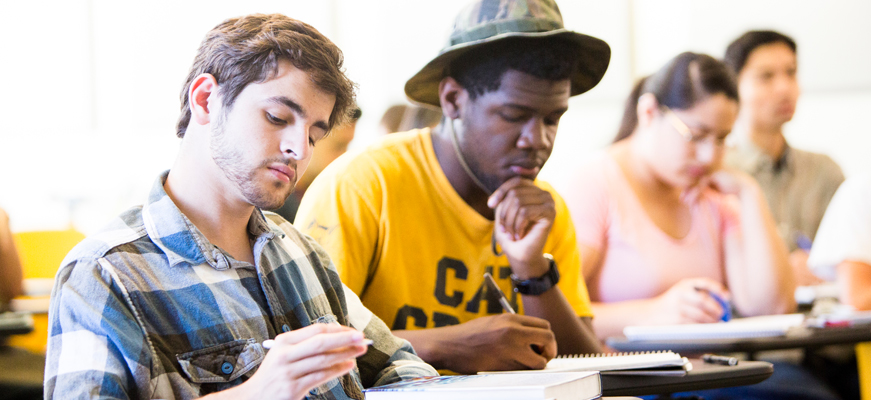 UC Merced students in session
