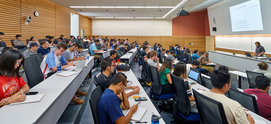 UC Merced - students in class lecture